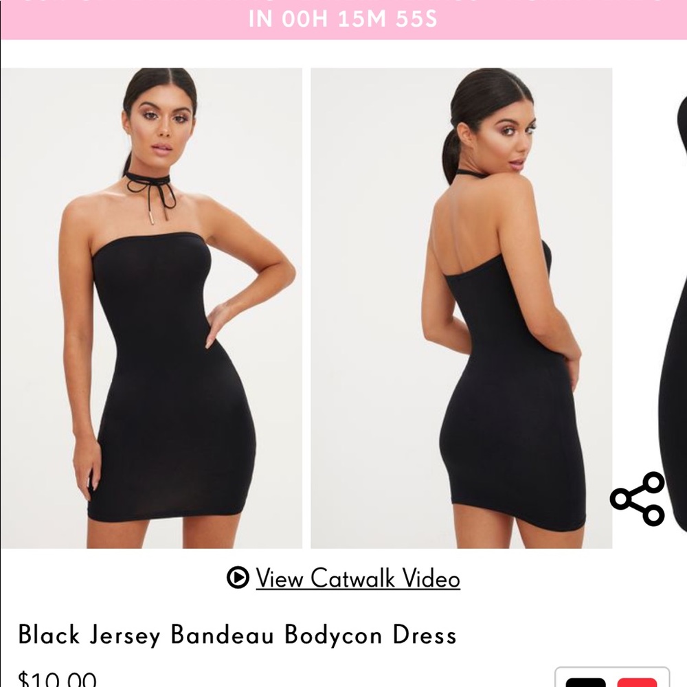 Pretty little thing body con🖤